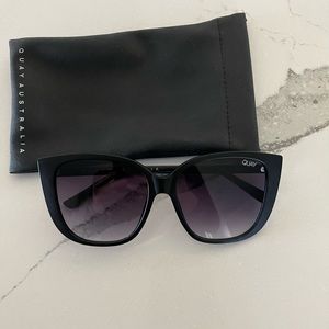 Quay Australia Matte Black Sunglasses
